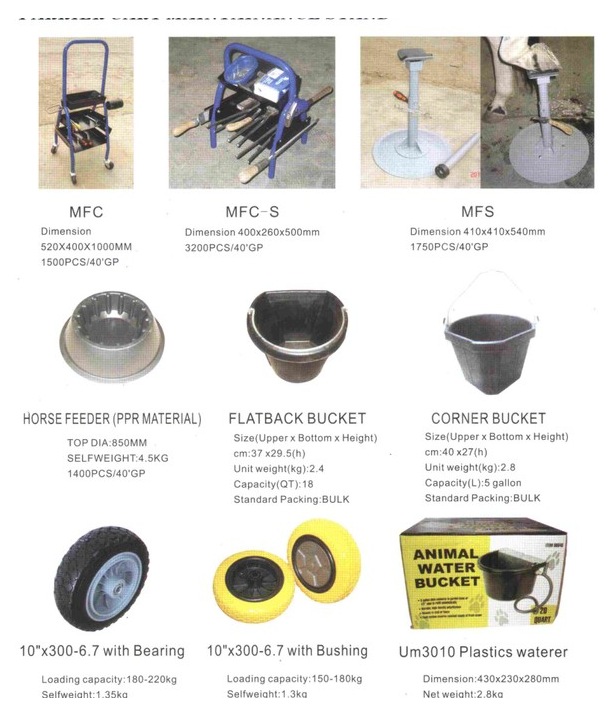 Farrier carts and maintenance stands