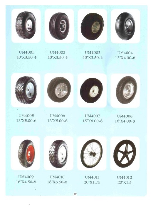 Pneumatic wheels